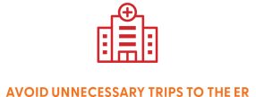 avoide unnecessary trips to er